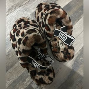 Cheetah Print Ugg Slide